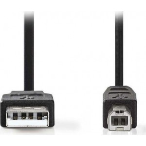 Nedis USB 2.0 Cable USB-A male - USB-B male 1m (CCGT60100BK10)